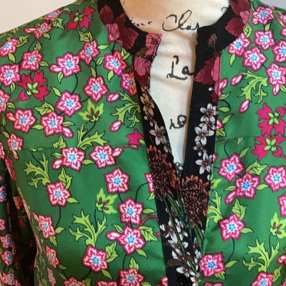 SANDRO GREEN SILK DRESS - Picture 4 of 6